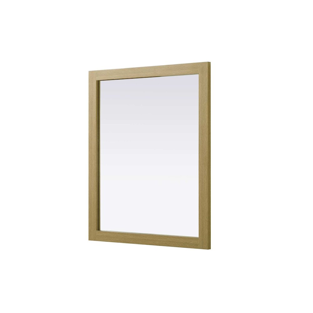 Noah Wooden Rectangle Mirror 30 x 36 in Honey Brown