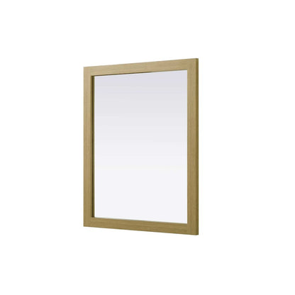 Noah Wooden Rectangle Mirror 30 x 36 in Honey Brown
