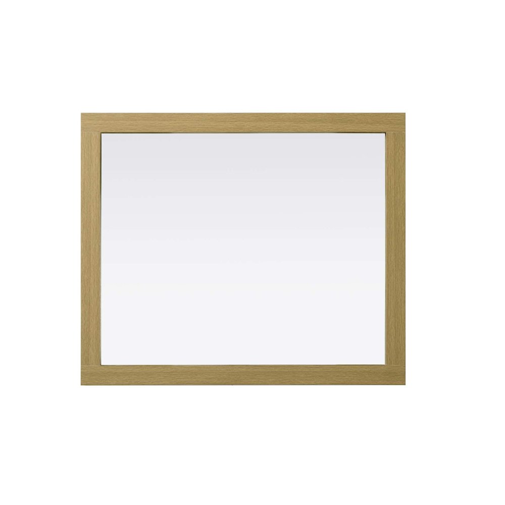 Noah Wooden Rectangle Mirror 30 x 36 in Honey Brown