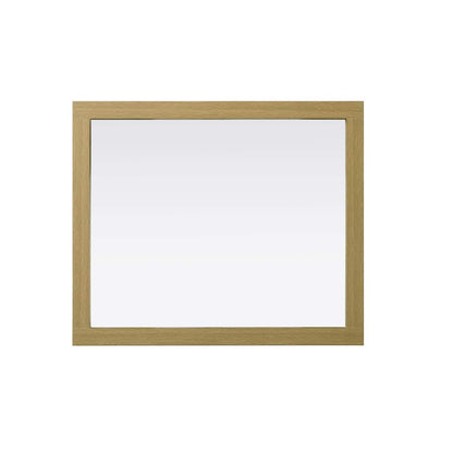 Noah Wooden Rectangle Mirror 30 x 36 in Honey Brown