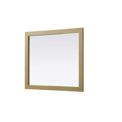 Noah Wooden Rectangle Mirror 30 x 36 in Honey Brown