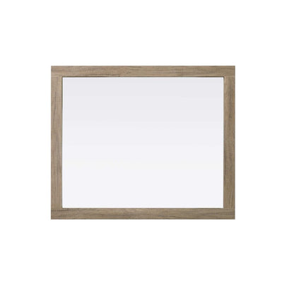Noah Wooden Rectangle Mirror 30 x 36 in Natural Oak
