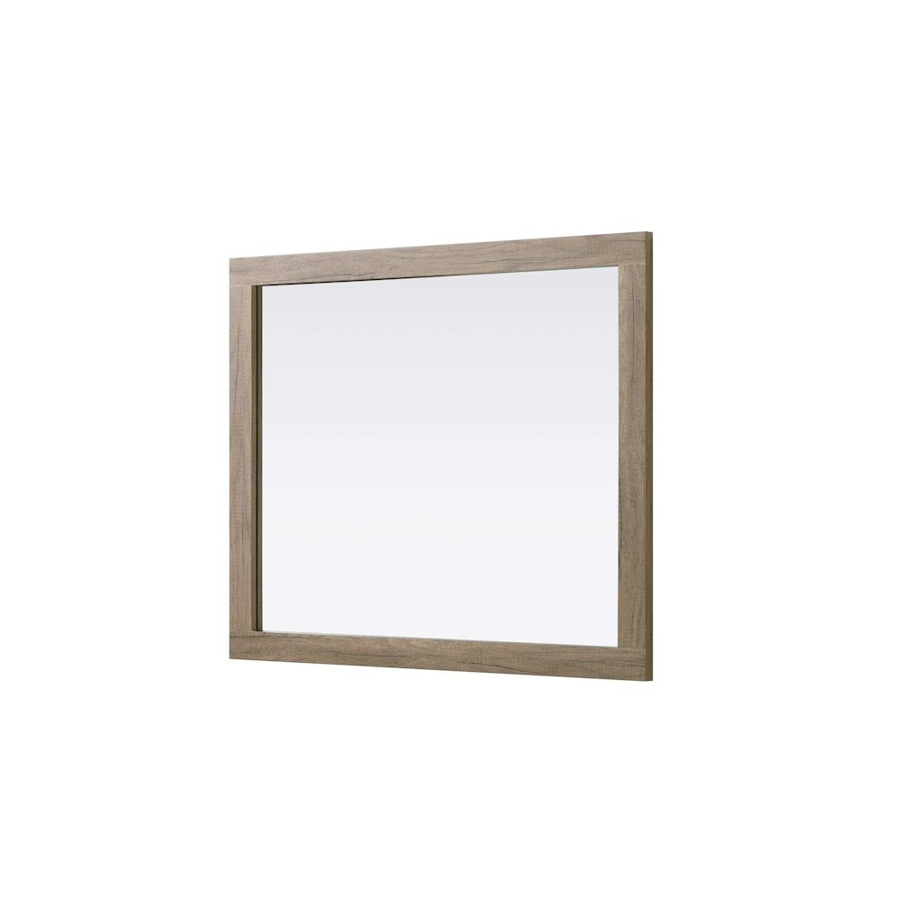 Noah Wooden Rectangle Mirror 30 x 36 in Natural Oak