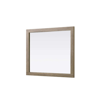 Noah Wooden Rectangle Mirror 30 x 36 in Natural Oak