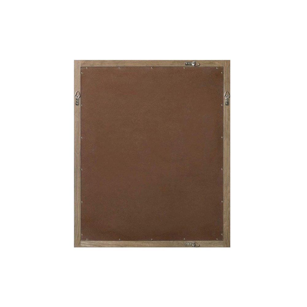 Noah Wooden Rectangle Mirror 30 x 36 in Natural Oak