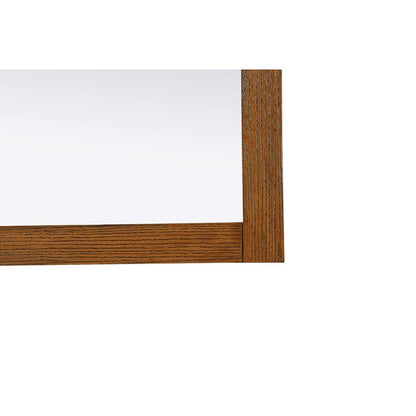 Noah Wooden Square Mirror 36 x 36 in Brandy Walnut