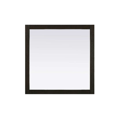 Noah Wooden Square Mirror 36 x 36 in Chocolate Oak