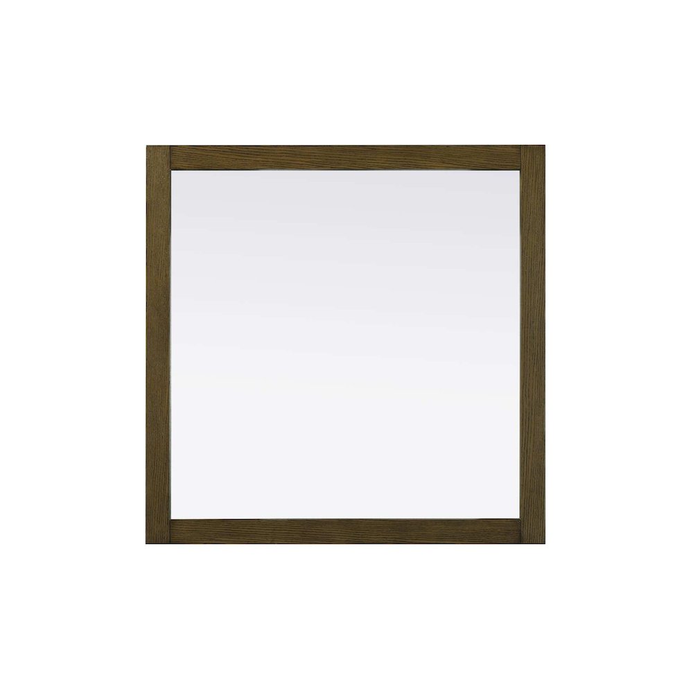 Noah Wooden Square Mirror 36 x 36 in Hazel Oak