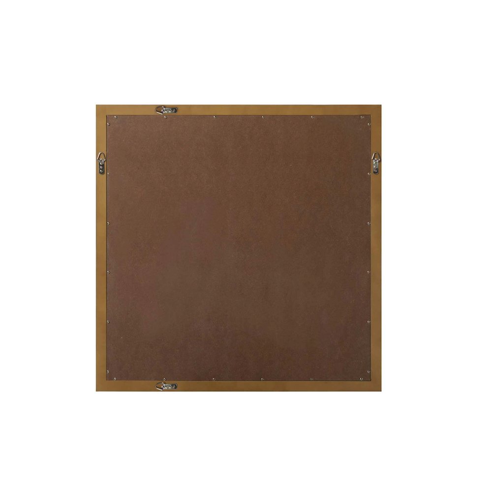 Noah Wooden Square Mirror 36 x 36 in Hazel Oak
