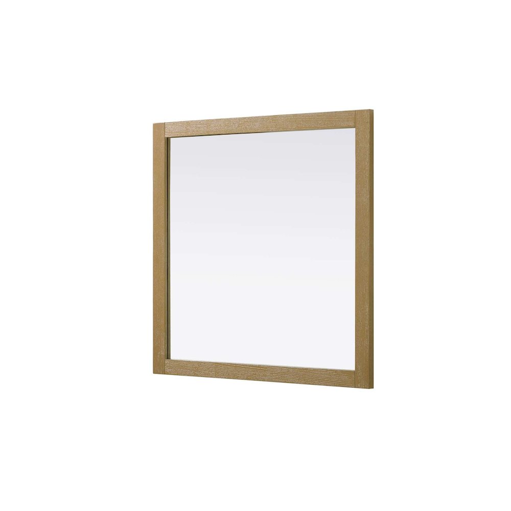 Noah Wooden Square Mirror 36 x 36 in Linen Oak