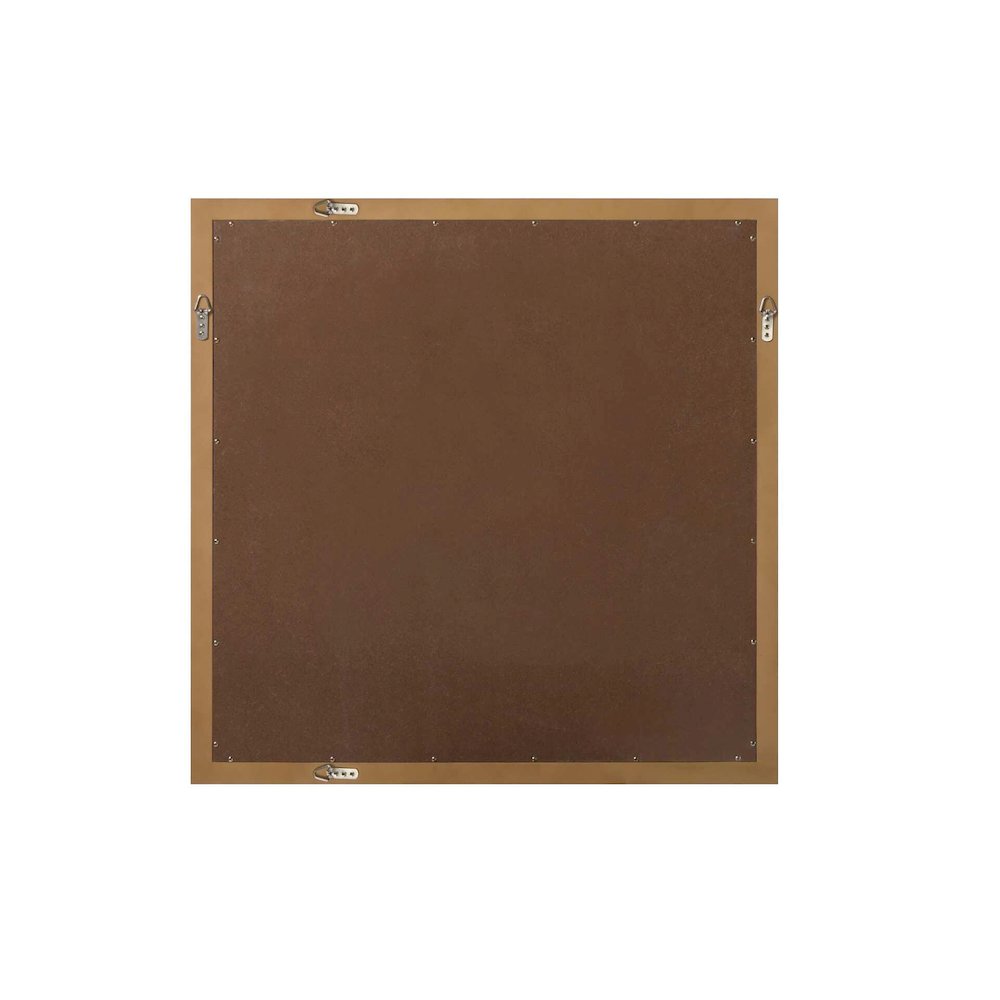 Noah Wooden Square Mirror 36 x 36 in Linen Oak