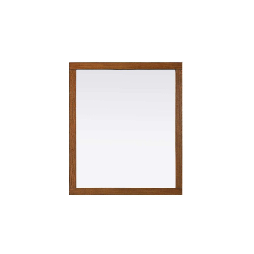 Noah Wooden Rectangle Mirror 42 x 36 in Brandy Walnut