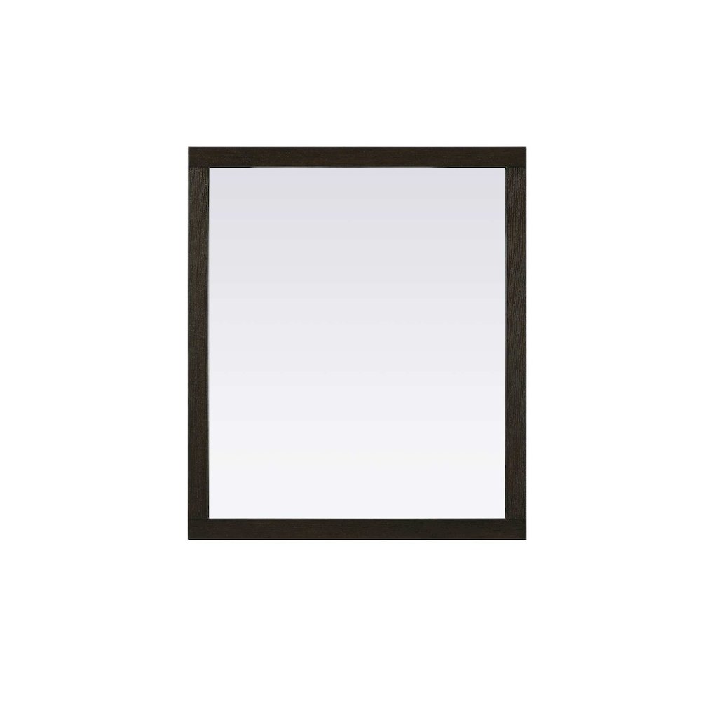 Noah Wooden Rectangle Mirror 42 x 36 in Chocolate Oak
