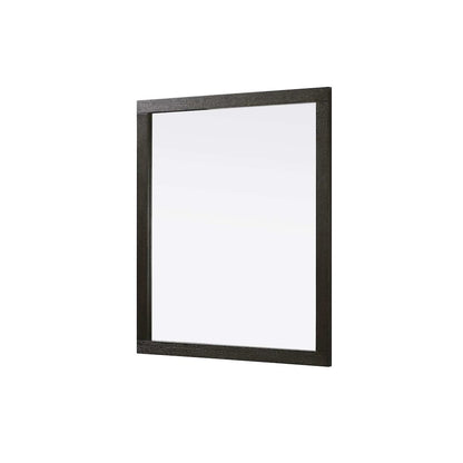 Noah Wooden Rectangle Mirror 42 x 36 in Chocolate Oak