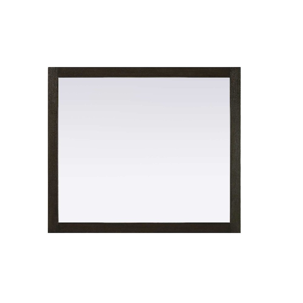 Noah Wooden Rectangle Mirror 42 x 36 in Chocolate Oak