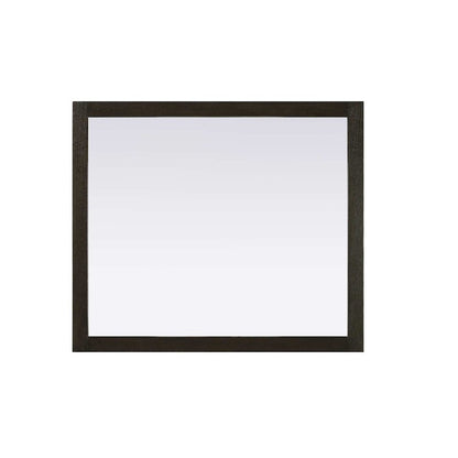 Noah Wooden Rectangle Mirror 42 x 36 in Chocolate Oak