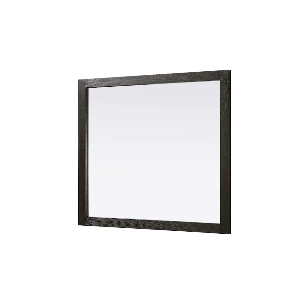 Noah Wooden Rectangle Mirror 42 x 36 in Chocolate Oak