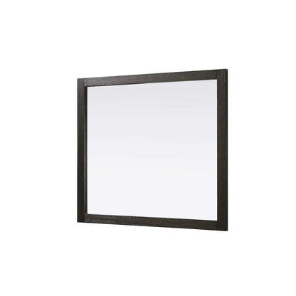 Noah Wooden Rectangle Mirror 42 x 36 in Chocolate Oak