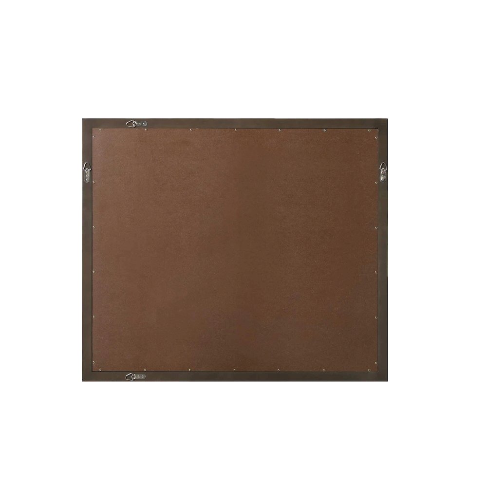 Noah Wooden Rectangle Mirror 42 x 36 in Chocolate Oak