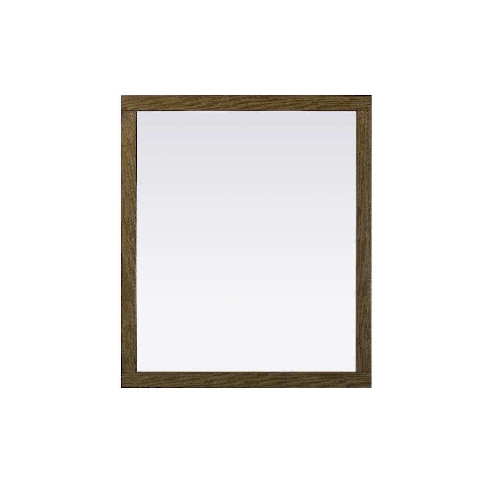 Noah Wooden Rectangle Mirror 42 x 36 in Hazel Oak