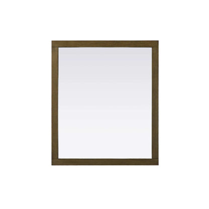Noah Wooden Rectangle Mirror 42 x 36 in Hazel Oak