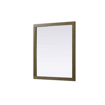 Noah Wooden Rectangle Mirror 42 x 36 in Hazel Oak