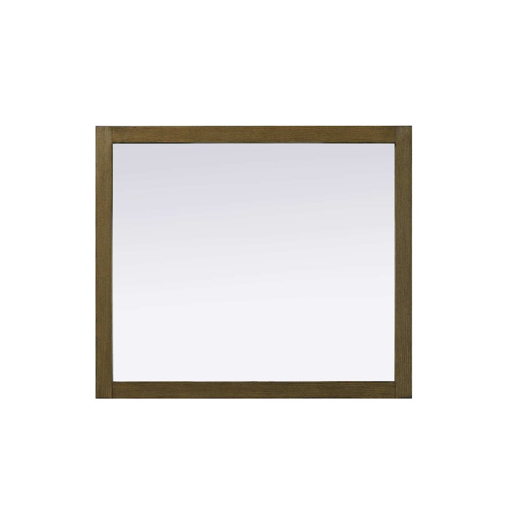 Noah Wooden Rectangle Mirror 42 x 36 in Hazel Oak