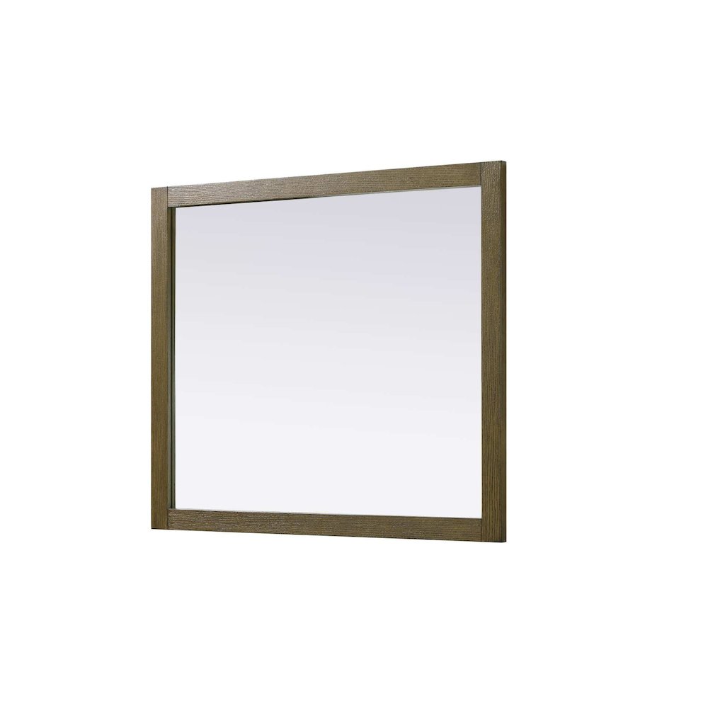 Noah Wooden Rectangle Mirror 42 x 36 in Hazel Oak