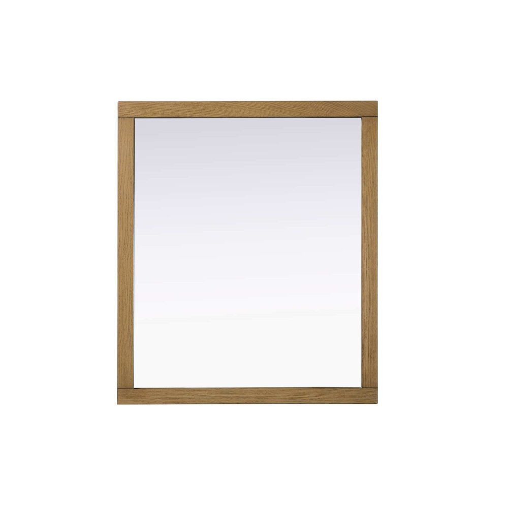 Noah Wooden Rectangle Mirror 42 x 36 in Honey Teak