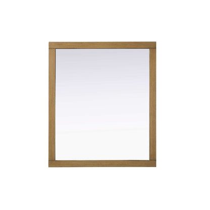 Noah Wooden Rectangle Mirror 42 x 36 in Honey Teak