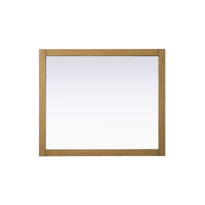 Noah Wooden Rectangle Mirror 42 x 36 in Honey Teak