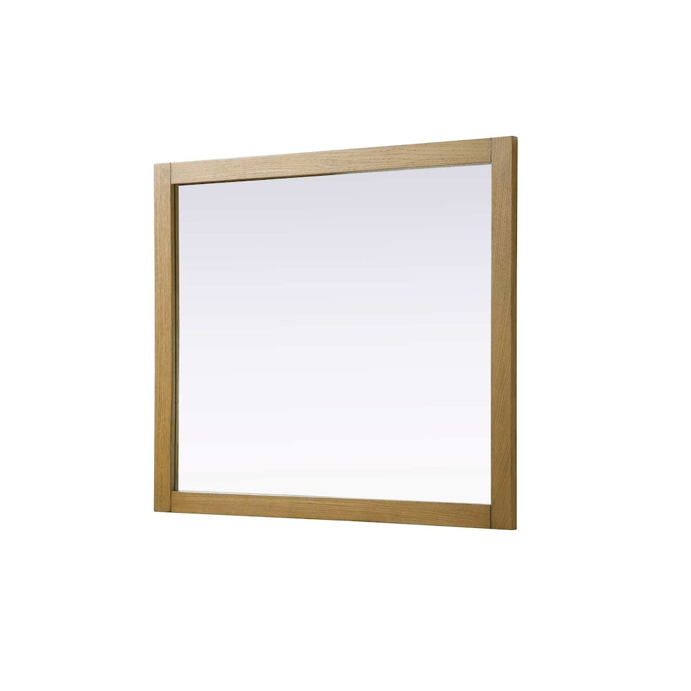 Noah Wooden Rectangle Mirror 42 x 36 in Honey Teak
