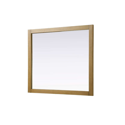 Noah Wooden Rectangle Mirror 42 x 36 in Honey Teak