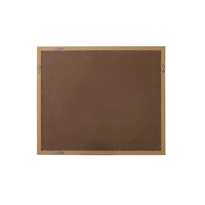 Noah Wooden Rectangle Mirror 42 x 36 in Honey Teak
