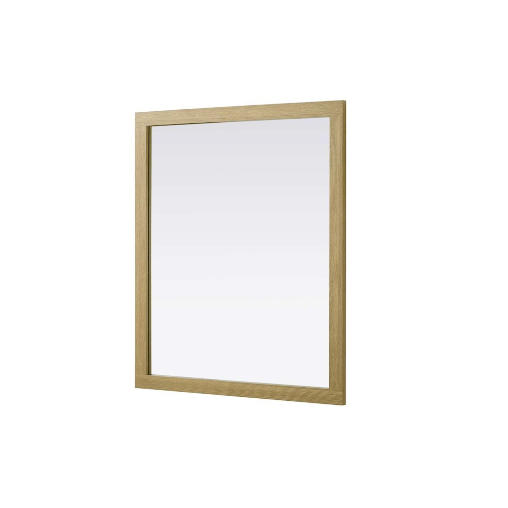 Noah Wooden Rectangle Mirror 42 x 36 in Honey Brown