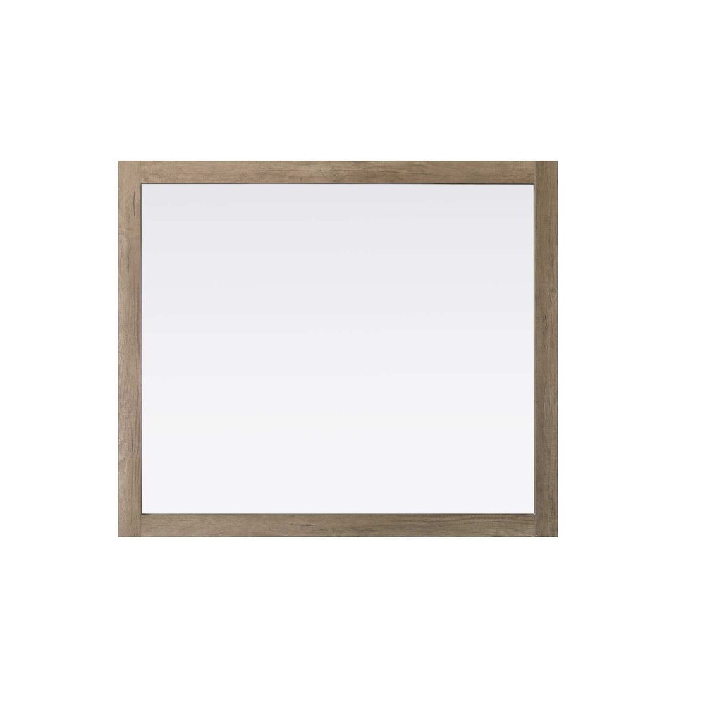 Noah Wooden Rectangle Mirror 42 x 36 in Natural Oak