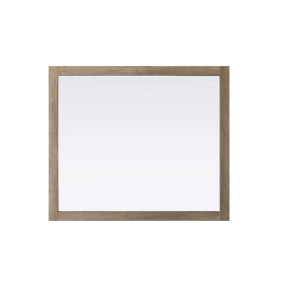 Noah Wooden Rectangle Mirror 42 x 36 in Natural Oak