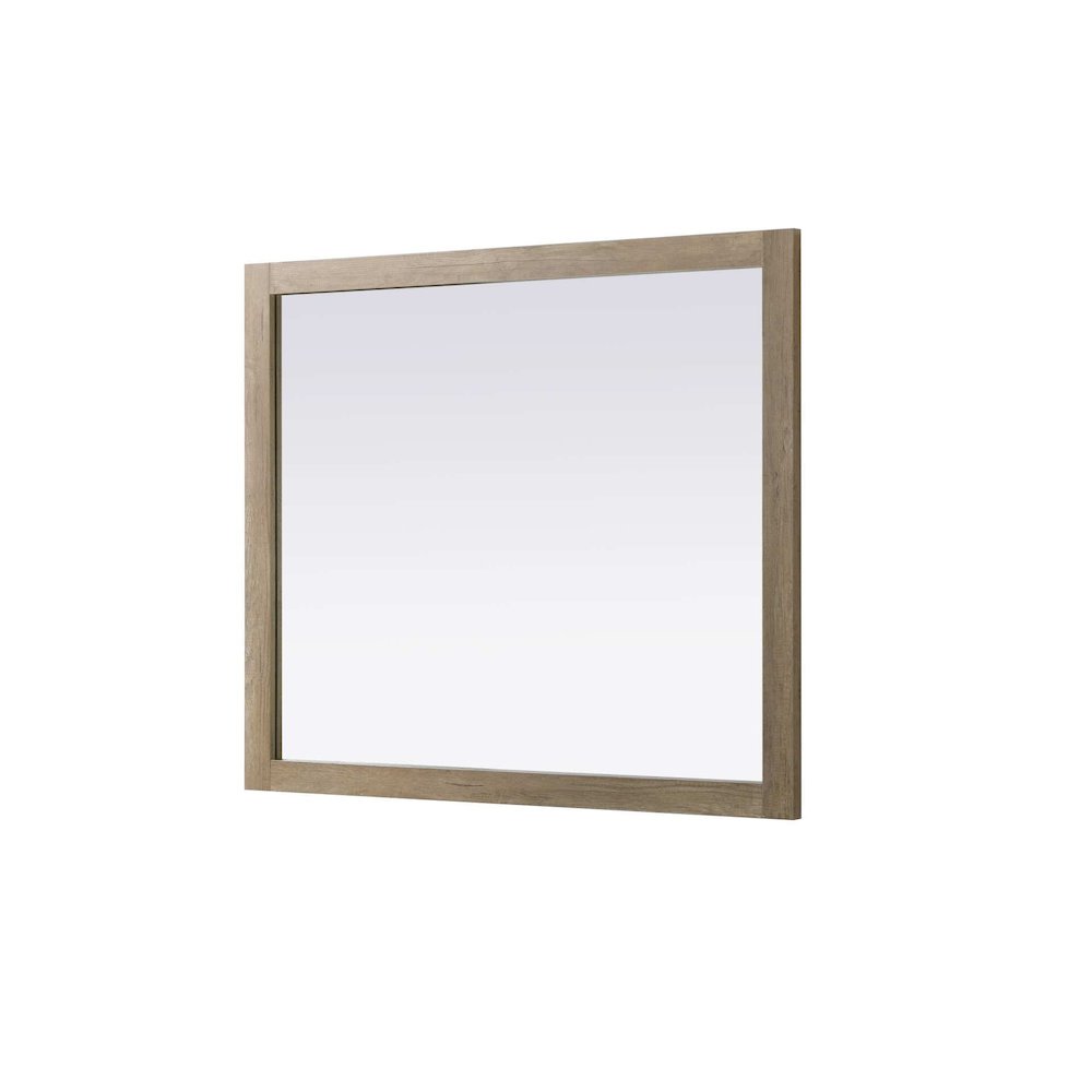 Noah Wooden Rectangle Mirror 42 x 36 in Natural Oak