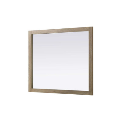 Noah Wooden Rectangle Mirror 42 x 36 in Natural Oak