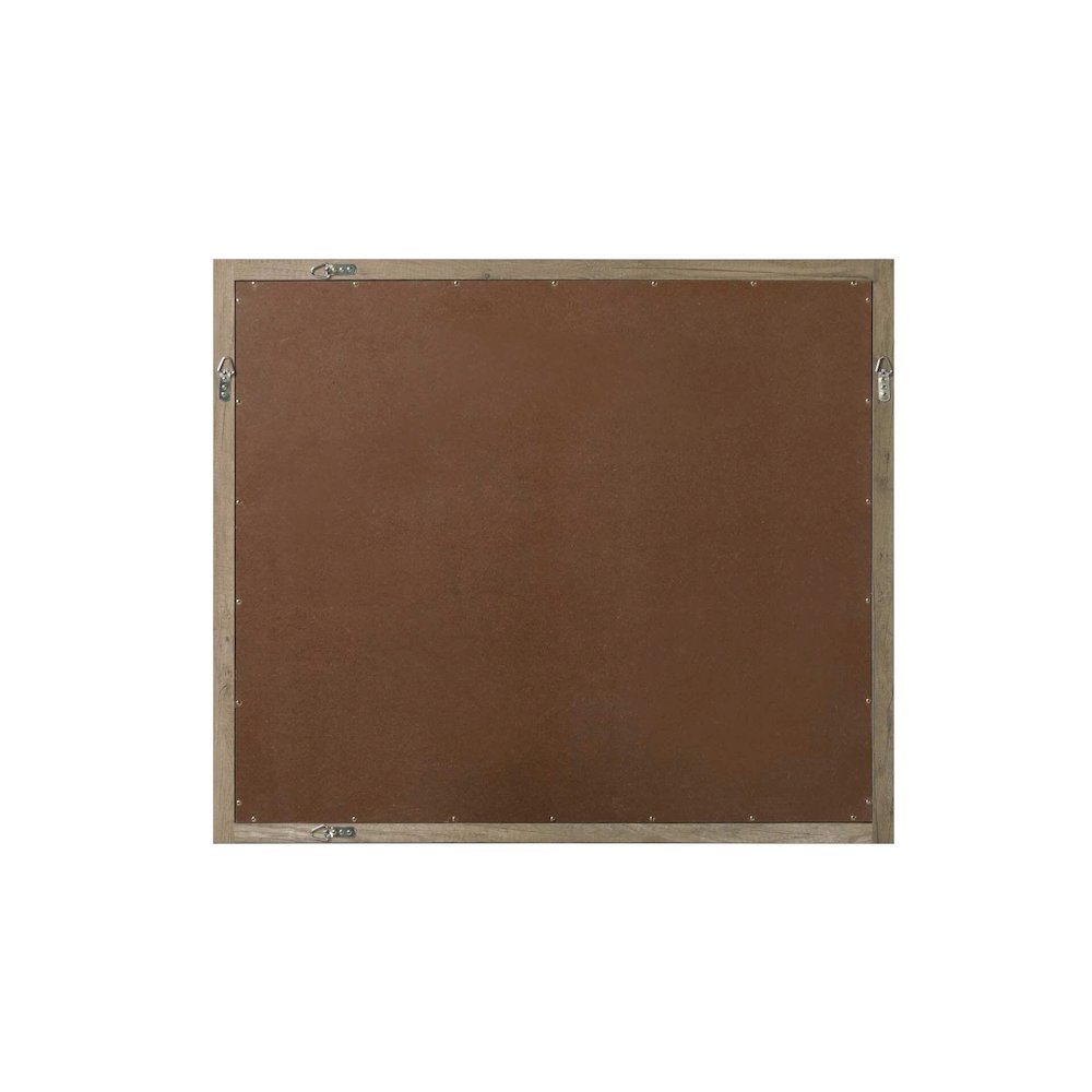 Noah Wooden Rectangle Mirror 42 x 36 in Natural Oak