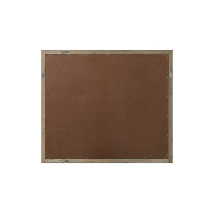 Noah Wooden Rectangle Mirror 42 x 36 in Natural Oak