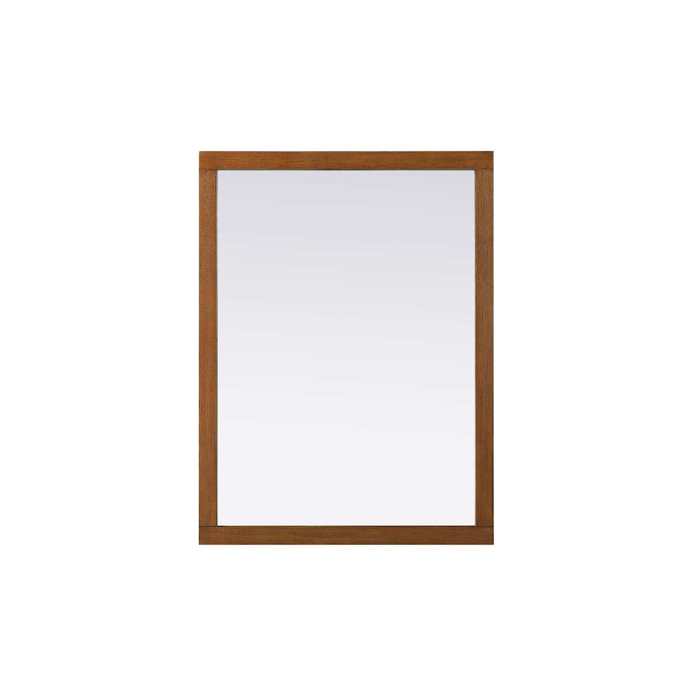Noah Wooden Rectangle Mirror 48 x 36 in Brandy Walnut