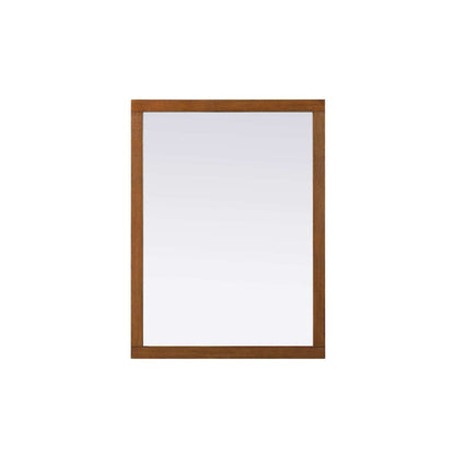 Noah Wooden Rectangle Mirror 48 x 36 in Brandy Walnut