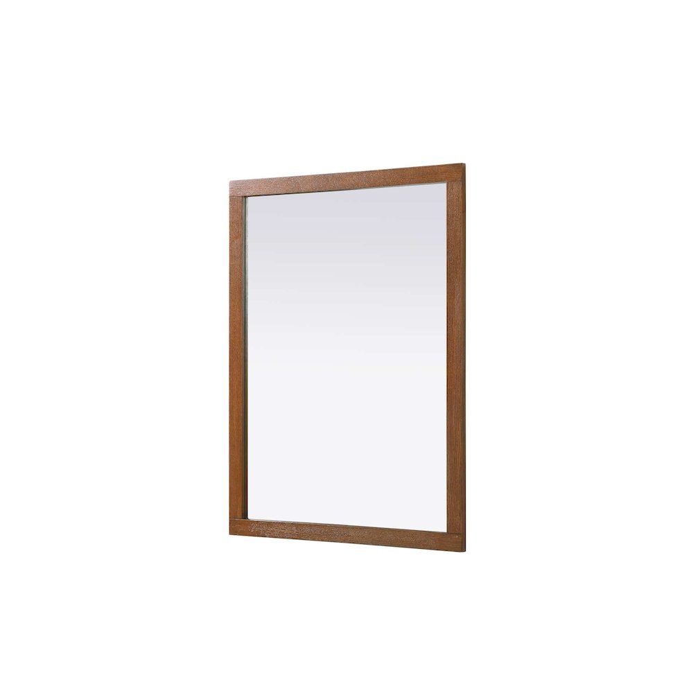 Noah Wooden Rectangle Mirror 48 x 36 in Brandy Walnut
