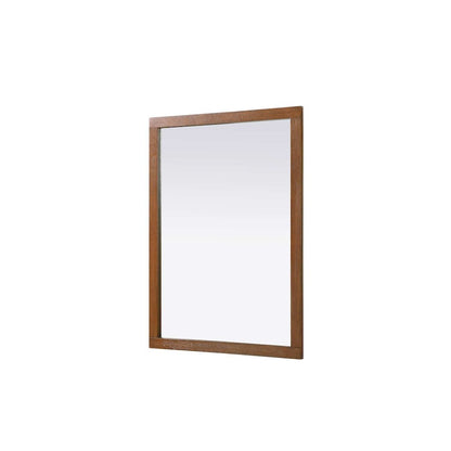 Noah Wooden Rectangle Mirror 48 x 36 in Brandy Walnut