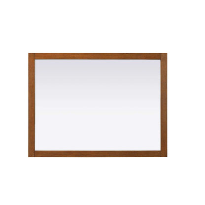 Noah Wooden Rectangle Mirror 48 x 36 in Brandy Walnut