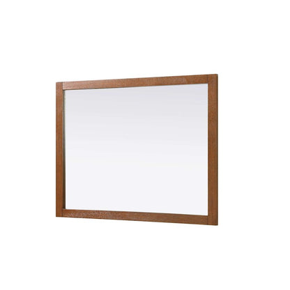 Noah Wooden Rectangle Mirror 48 x 36 in Brandy Walnut
