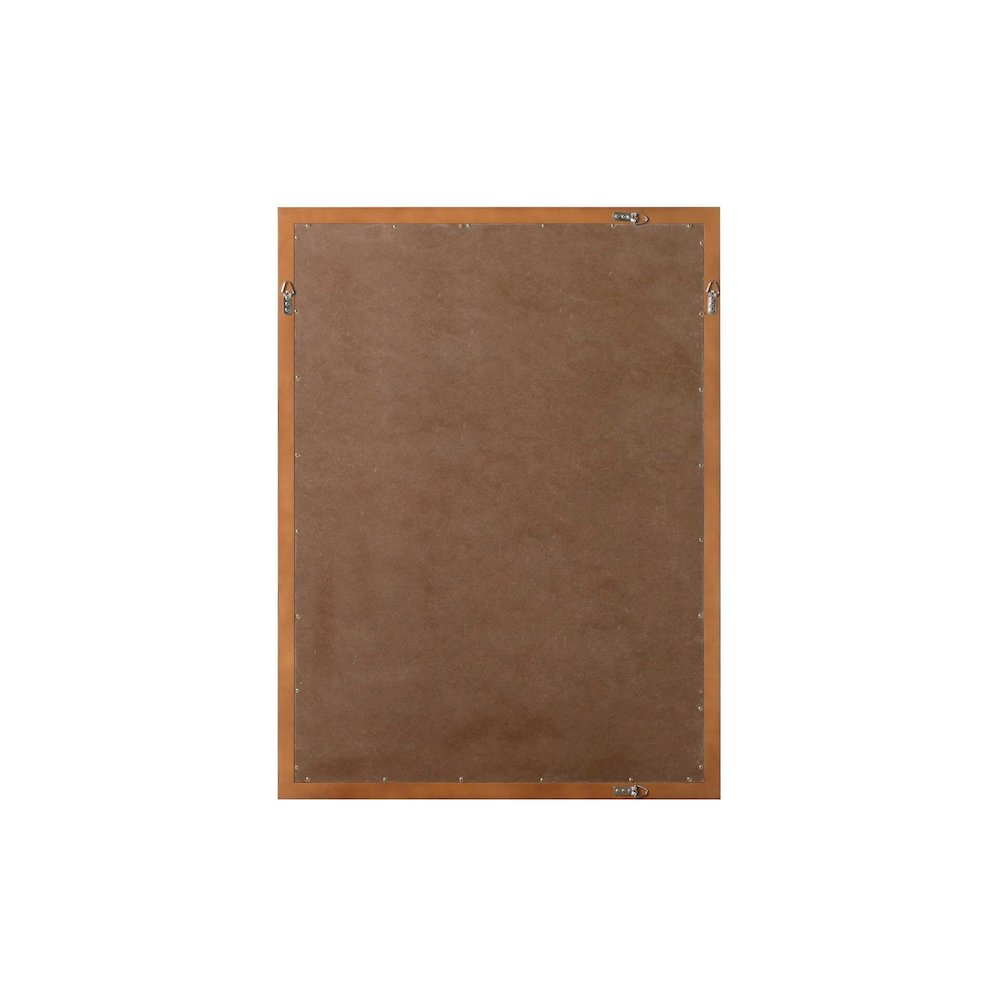 Noah Wooden Rectangle Mirror 48 x 36 in Brandy Walnut