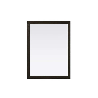 Noah Wooden Rectangle Mirror 48 x 36 in Chocolate Oak
