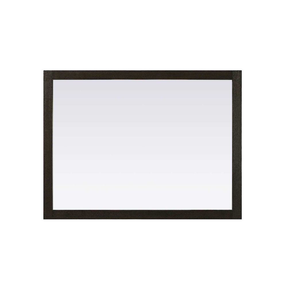 Noah Wooden Rectangle Mirror 48 x 36 in Chocolate Oak